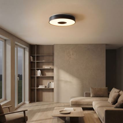 Brilagi - Plafonnier LED dimmable JAMIS LED/48W/230V 3000-6500K Ø 39 cm noir + télécommande