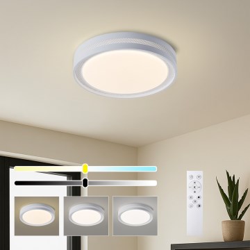 Brilagi - Plafonnier LED dimmable KREON LED/54W/230V 3000-6000K blanc Ø 38 cm + télécommande