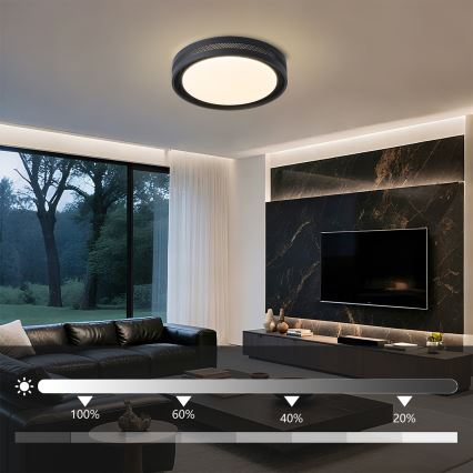Brilagi - Plafonnier LED dimmable KREON LED/54W/230V 3000-6000K blanc Ø 38 cm + télécommande