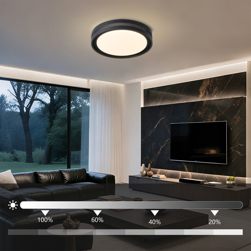 Brilagi - Plafonnier LED dimmable KREON LED/54W/230V 3000-6000K blanc Ø 38 cm + télécommande