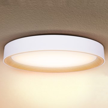 Brilagi - Plafonnier LED dimmable LARIOS LED/72W/230V blanc diam. 59 cm + télécommande