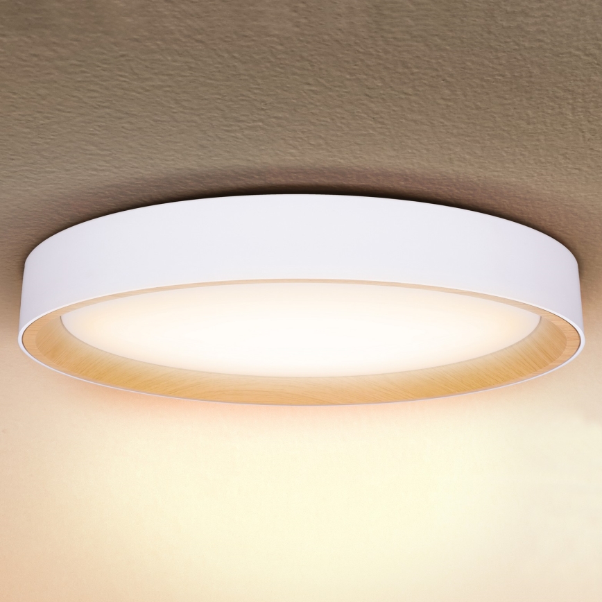 Brilagi - Plafonnier LED dimmable LARIOS LED/72W/230V blanc diam. 59 cm + télécommande