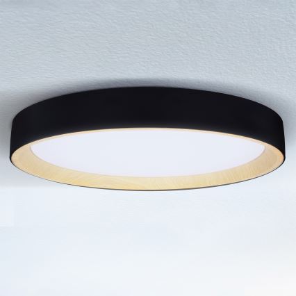 Brilagi - Plafonnier LED dimmable LARIOS LED/72W/230V 3000-6500K noir Ø 59 cm + télécommande