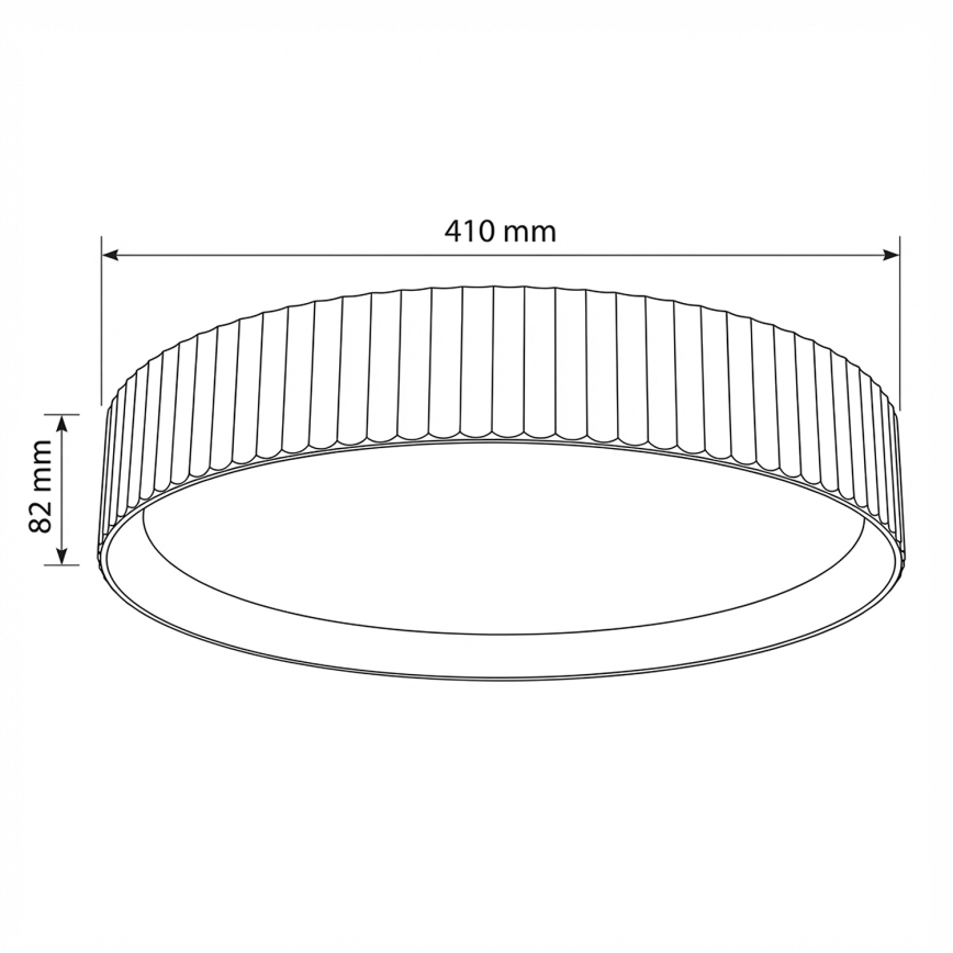 Brilagi - Plafonnier LED dimmable LUCIA LED/48W/230V 3000-6500K Ø 41 cm blanc + télécommande