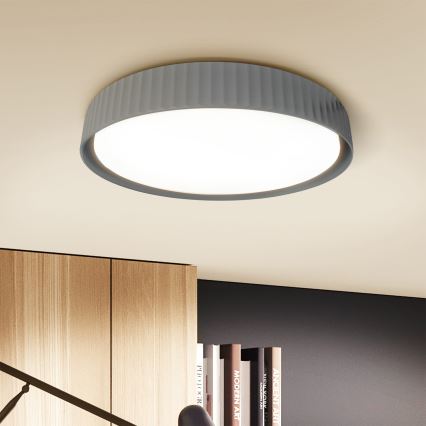 Brilagi - Plafonnier LED dimmable LUCIA LED/48W/230V 3000–6500K Ø 41 cm gris + télécommande
