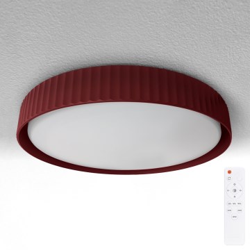 Brilagi - Plafonnier LED dimmable LUCIA LED/60W/230V 3000-6500K Ø 59 cm rouge + télécommande