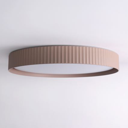 Brilagi - Luminaire de plafond LED dimmable LUCIA, 60 W / 230 V, 3000–6500 K, Ø 59 cm, marron + télécommande