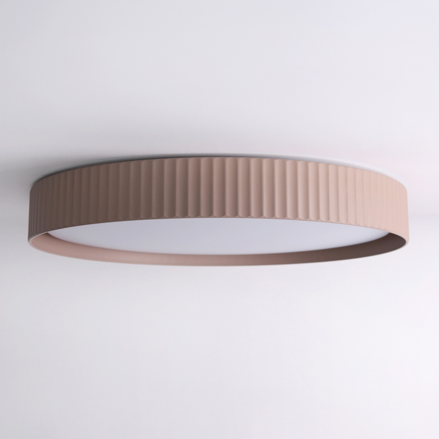 Brilagi - Luminaire de plafond LED dimmable LUCIA, 60 W / 230 V, 3000–6500 K, Ø 59 cm, marron + télécommande