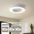 Brilagi - Plafonnier LED dimmable LUMIX LED/48W/230V 3000-6000K blanc Ø 50 cm + télécommande