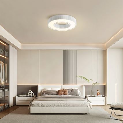 Brilagi - Plafonnier LED dimmable LUMIX LED/48W/230V 3000-6000K blanc Ø 50 cm + télécommande