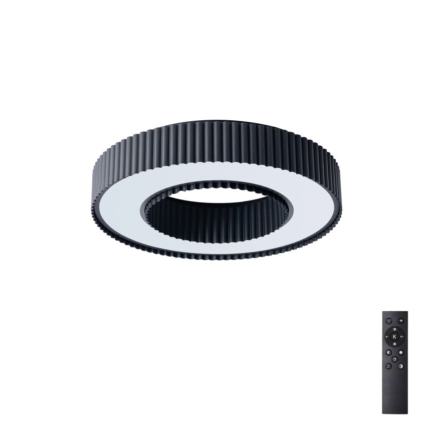 Brilagi - Plafonnier LED dimmable LUMIX LED/48W/230V 3000–6000K noir Ø 50 cm + télécommande