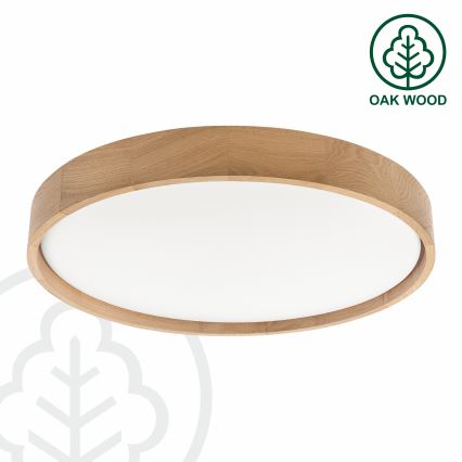 Brilagi - Plafonnier LED dimmable MANAROLA SMART LED/36W/230V 3000-6000K Wi-Fi Tuya Beacon Ø 51 cm chêne + télécommande