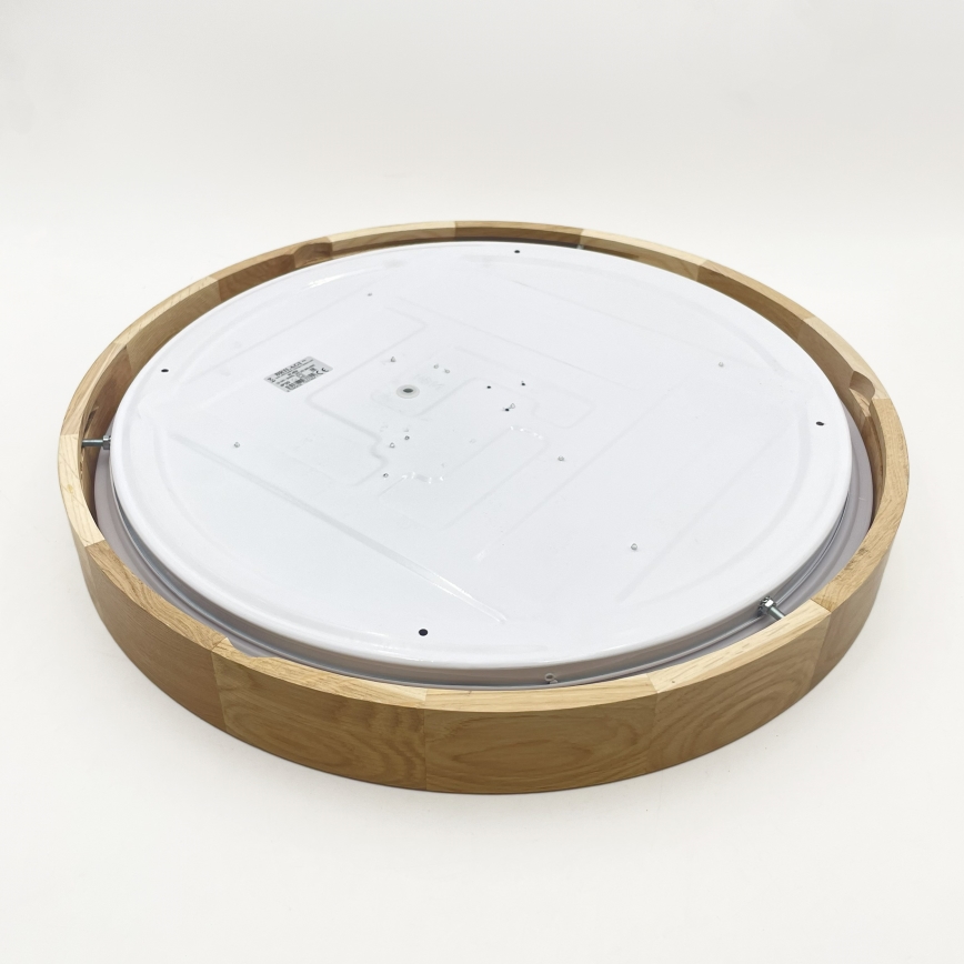 Brilagi - Plafonnier LED dimmable MANAROLA SMART LED/36W/230V 3000-6000K Wi-Fi Tuya Beacon Ø 51 cm chêne + télécommande