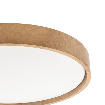 Brilagi - Plafonnier LED dimmable MANAROLA SMART LED/36W/230V 3000-6000K Wi-Fi Tuya Beacon Ø 51 cm chêne + télécommande