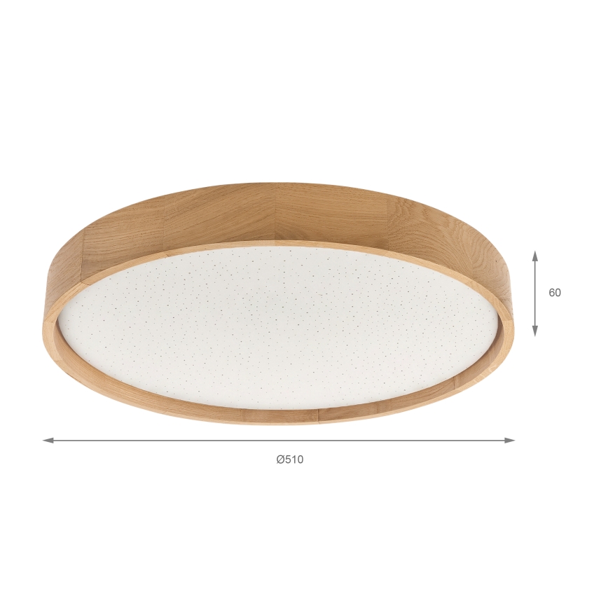 Brilagi - Plafonnier LED dimmable MANAROLA SMART STARS LED/36W/230V 3000-6000K Wi-Fi Tuya Beacon Ø 51 cm + télécommande