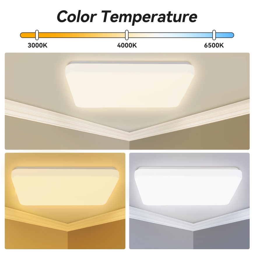 Brilagi - Plafonnier LED dimmable MILKY WAY LED/24W/230V 3000-6500K 37x37 cm + télécommande