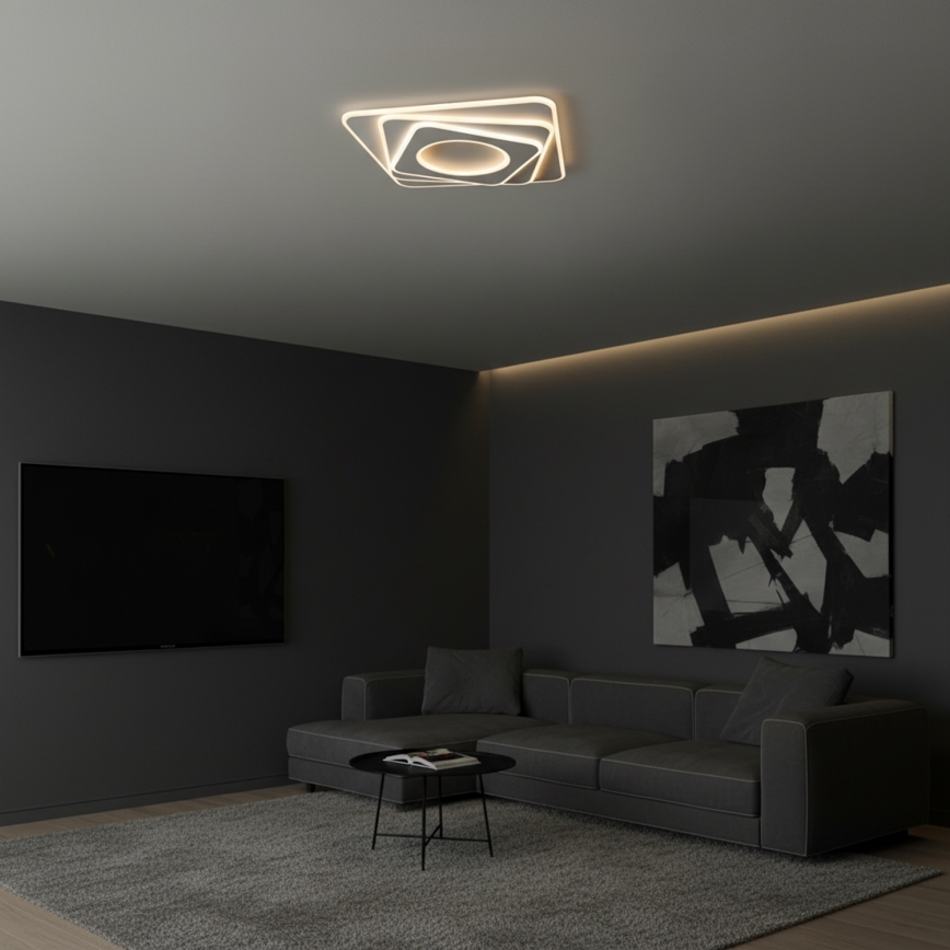 Brilagi - LED Plafonnier dimmable MODERN LED/100W/230V 3000-6000K 48x48 cm + télécommande