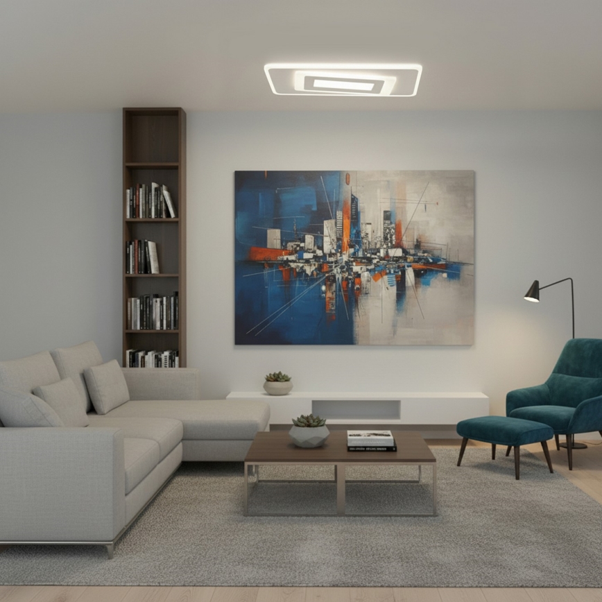 BRILAGI - Plafonnier LED dimmable MODERN LED/51W/230V 3000-6000K 20x40 cm + télécommande