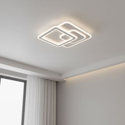 Brilagi - Plafonnier LED dimmable MODERN LED/80W/230V 3000-6000K 52,5x52,5 cm + télécommande