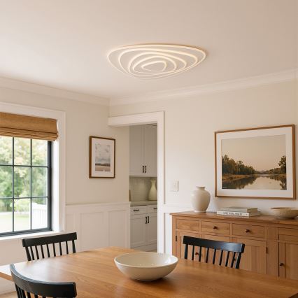 Brilagi - Plafonnier LED dimmable MODERN MAXI LED/140W/230V 3000-6000K 74x75 cm + télécommande
