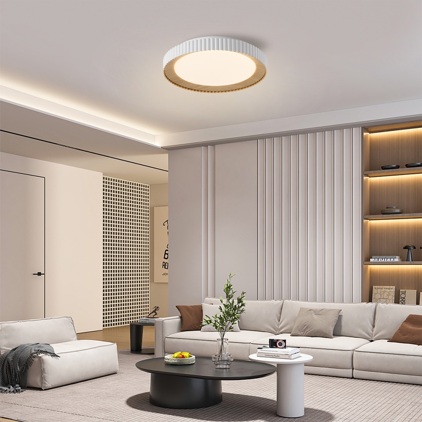 Brilagi - Plafonnier LED dimmable NEXO LED/48W/230V 3000-6000K blanc Ø 43 cm + télécommande