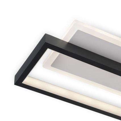 BRILAGI - Plafonnier LED dimmable OUTLINE LED/66W/230V 3000-6000K 15x60 cm blanc/noir + télécommande