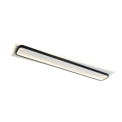 Brilagi - Plafonnier LED dimmable OUTLINE LED/90W/230V 3000-6000K 18x100 cm blanc/noir + télécommande