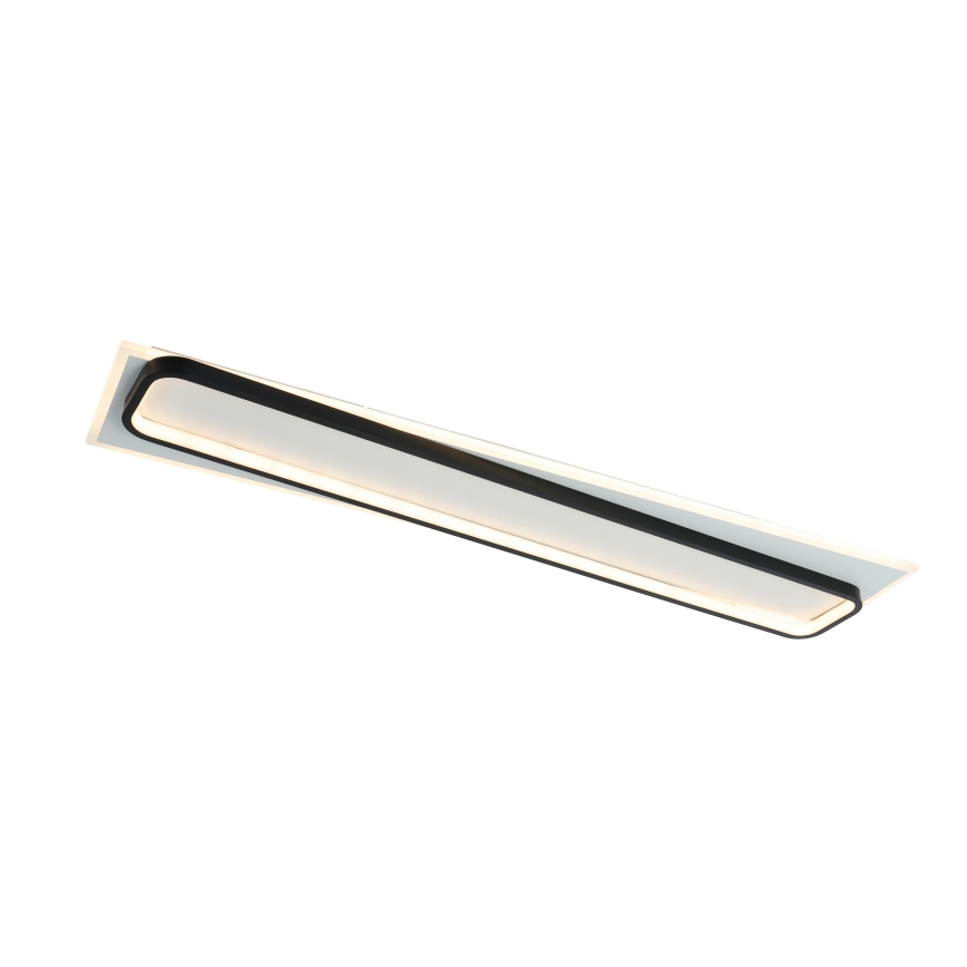 Brilagi - Plafonnier LED dimmable OUTLINE LED/90W/230V 3000-6000K 18x100 cm blanc/noir + télécommande