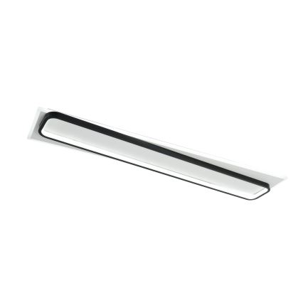 Brilagi - Plafonnier LED dimmable OUTLINE LED/90W/230V 3000-6000K 18x100 cm blanc/noir + télécommande
