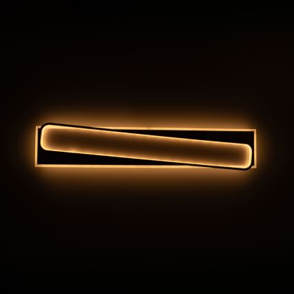 Brilagi - Plafonnier LED dimmable OUTLINE LED/90W/230V 3000-6000K 18x100 cm blanc/noir + télécommande