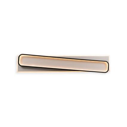 Brilagi - Plafonnier LED dimmable OUTLINE LED/90W/230V 3000-6000K 18x100 cm blanc/noir + télécommande