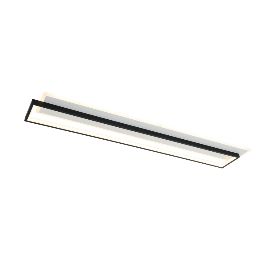 Brilagi - Plafonnier LED dimmable OUTLINE LED/90W/230V 3000-6000K 18x100 cm blanc/noir + télécommande