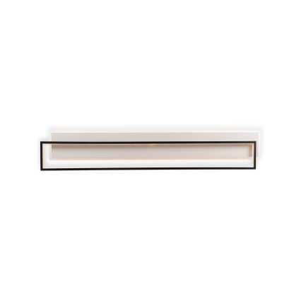 Brilagi - Plafonnier LED dimmable OUTLINE LED/90W/230V 3000-6000K 18x100 cm blanc/noir + télécommande