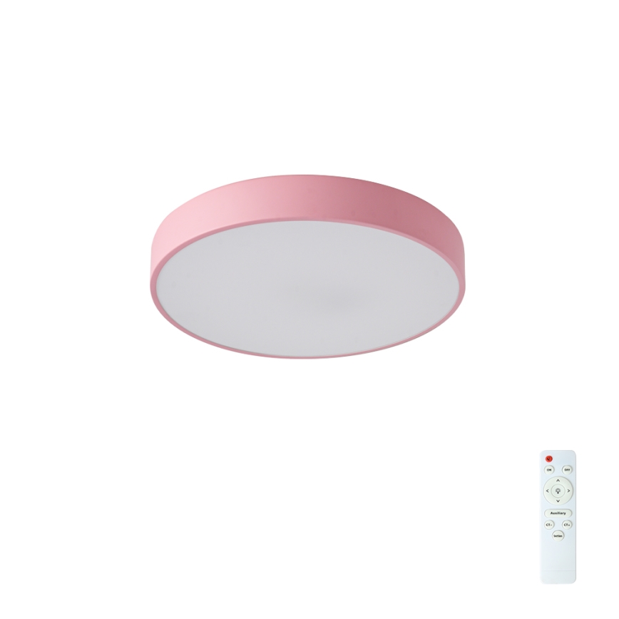 Brilagi - Plafonnier LED dimmable POOL LED/36W/230V 3000-6000K diam. 30 cm rose + télécommande