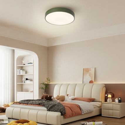 Brilagi - Plafonnier LED dimmable POOL LED/36W/230V 3000-6000K Ø 30 cm vert + télécommande