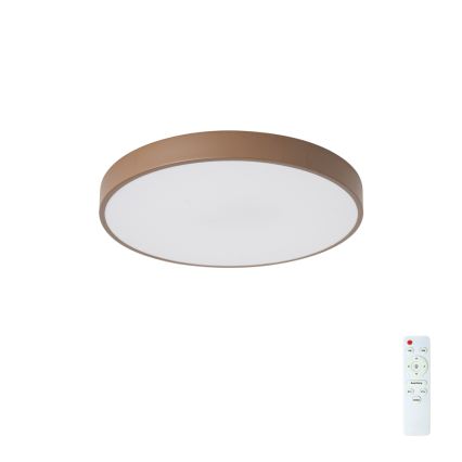 Brilagi - Plafonnier LED dimmable POOL LED/48W/230V 3000-6000K Ø 40 cm marron + télécommande