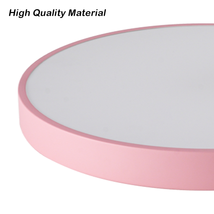 Brilagi - Plafonnier LED dimmable POOL 48W/230V 3000-6000K Ø 40 cm rose + télécommande