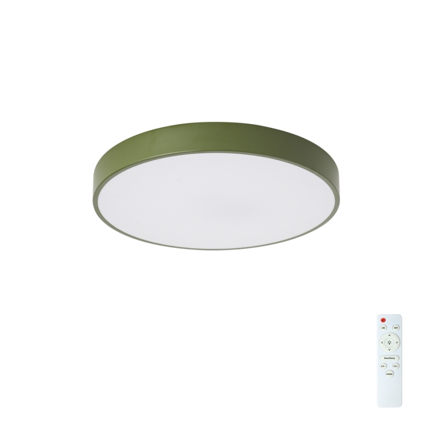 Brilagi - Plafonnier LED dimmable POOL LED/48W/230V 3000–6000K Ø 40 cm vert + télécommande