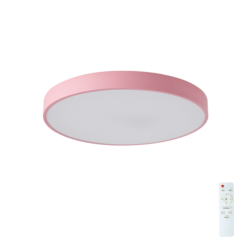 Brilagi - Plafonnier LED dimmable POOL LED/60W/230V 3000-6000K Ø 50 cm rose + télécommande