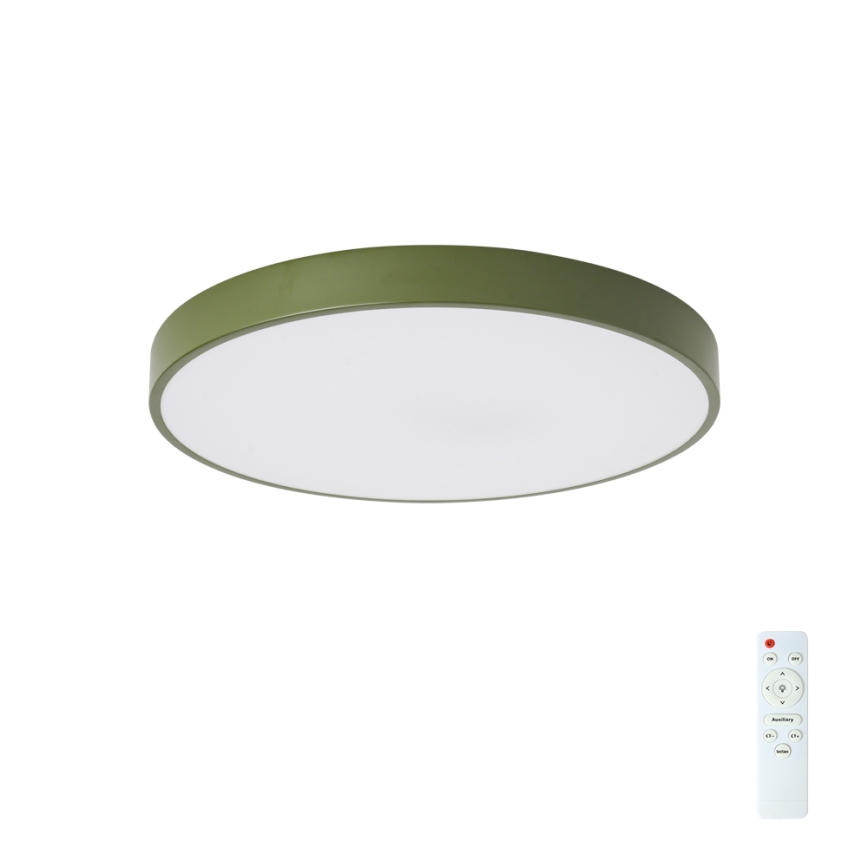 Brilagi - Plafonnier LED dimmable POOL LED/60W/230V 3000-6000K Ø 50 cm vert + télécommande