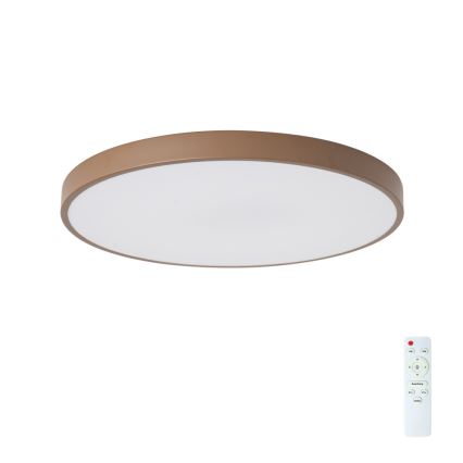 Brilagi - Plafonnier LED dimmable POOL LED/60W/230V 3000-6000K Ø 60 cm marron + télécommande
