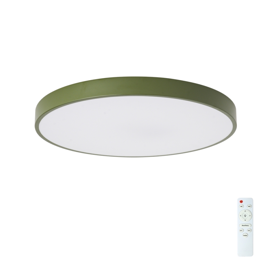 Brilagi - Plafonnier LED dimmable POOL LED/60W/230V 3000-6000K diam. 60 cm vert + télécommande