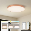 Brilagi - Plafonnier LED dimmable POOL SMART LED/100W/230V 3000-6000K Ø 80 cm Wi-Fi Tuya bronze + télécommande