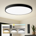 Brilagi - Plafonnier LED dimmable POOL SMART LED/128 W/230 V 3000–6000 K Ø 100 cm Wi‑Fi Tuya noir + télécommande