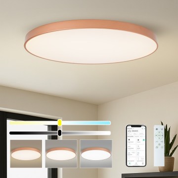 BRILAGI - Plafonnier LED dimmable POOL SMART LED/180W/230V 3000-6000K 120 cm cuivré Wi-Fi Tuya + télécommande
