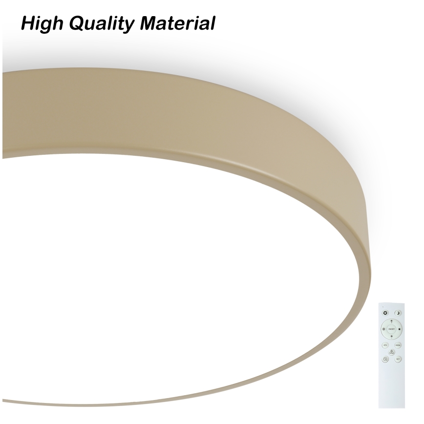 Brilagi - Plafonnier LED Dimmable POOL SMART LED/60W/230V 3000-6000K diamètre 50 cm Wi-Fi Tuya beige + télécommande
