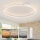 Brilagi - Plafonnier LED dimmable PORTOFINO, 85 W, 230 V, 3000–6000 K, Ø 120 cm, blanc, avec télécommande