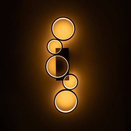 Brilagi - Plafonnier LED dimmable RINGO LED/34W/230V 3000-6000K 28x84 cm noir + télécommande