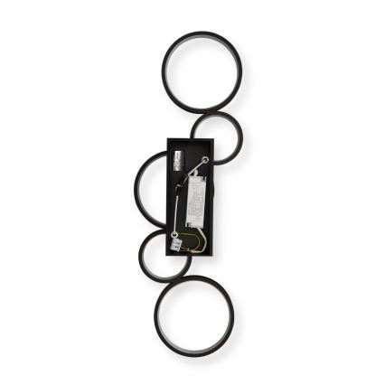 Brilagi - Plafonnier LED dimmable RINGO LED/34W/230V 3000-6000K 28x84 cm noir + télécommande