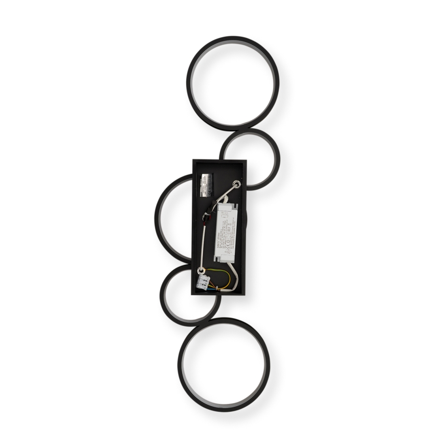 Brilagi - Plafonnier LED dimmable RINGO LED/34W/230V 3000-6000K 28x84 cm noir + télécommande